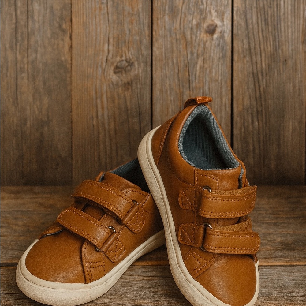 Cat & Jack Tan Kids Sneakers with Velcro